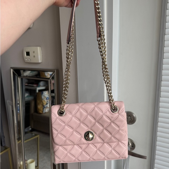 Kate Spade Pink Quilted Flap Purse - Picture 1 of 8